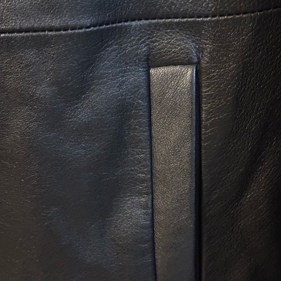 - Gap Vintage Soft Black Genuine Leather jacket size SMALL WOMEN - Picture 11 of 15